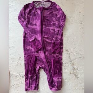 Little Sleepies Purple Camo Kids Footie